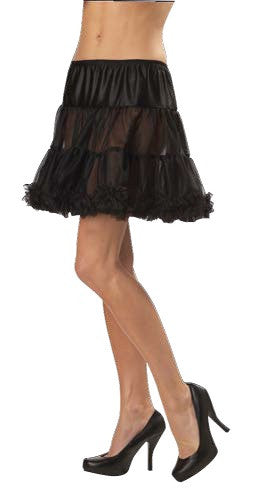 Ruffled Pettiskirt Black