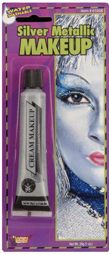 Silver Metallic Makeup Tube