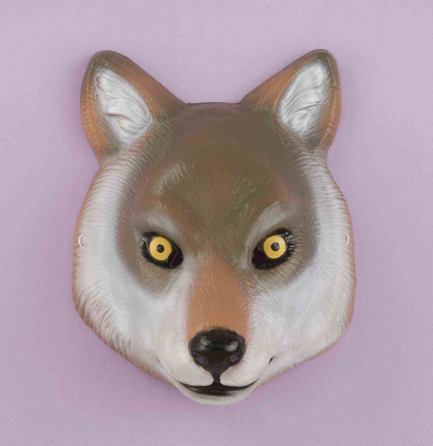 Plastic Animal Mask - Wolf