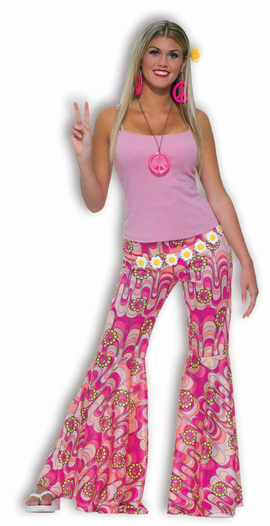 Flower Power Bell Bottom Pants