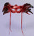 Venetian Mask with Feather Red