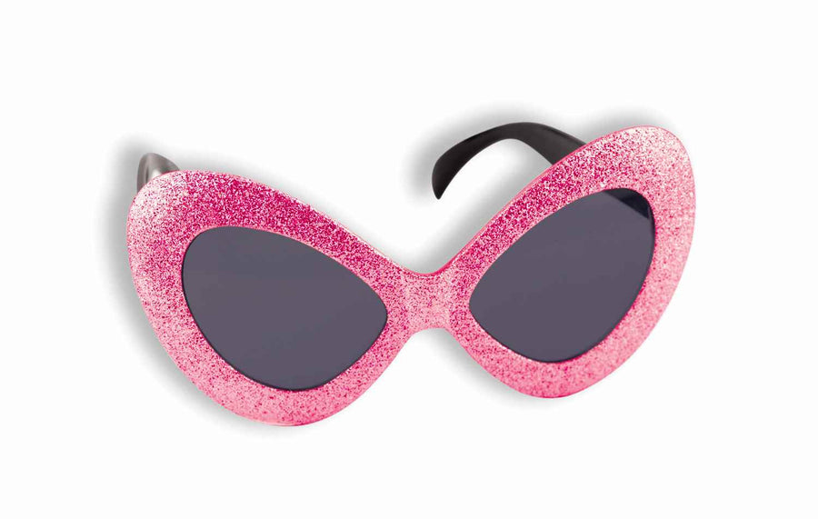 Mod Glitter Glasses Magenta