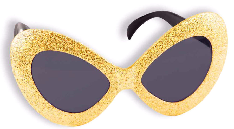 Mod Glitter Glasses Gold