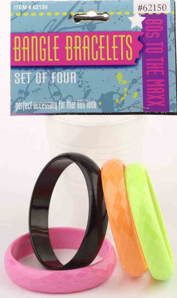 80's Bangle Bracelets (4/Set)