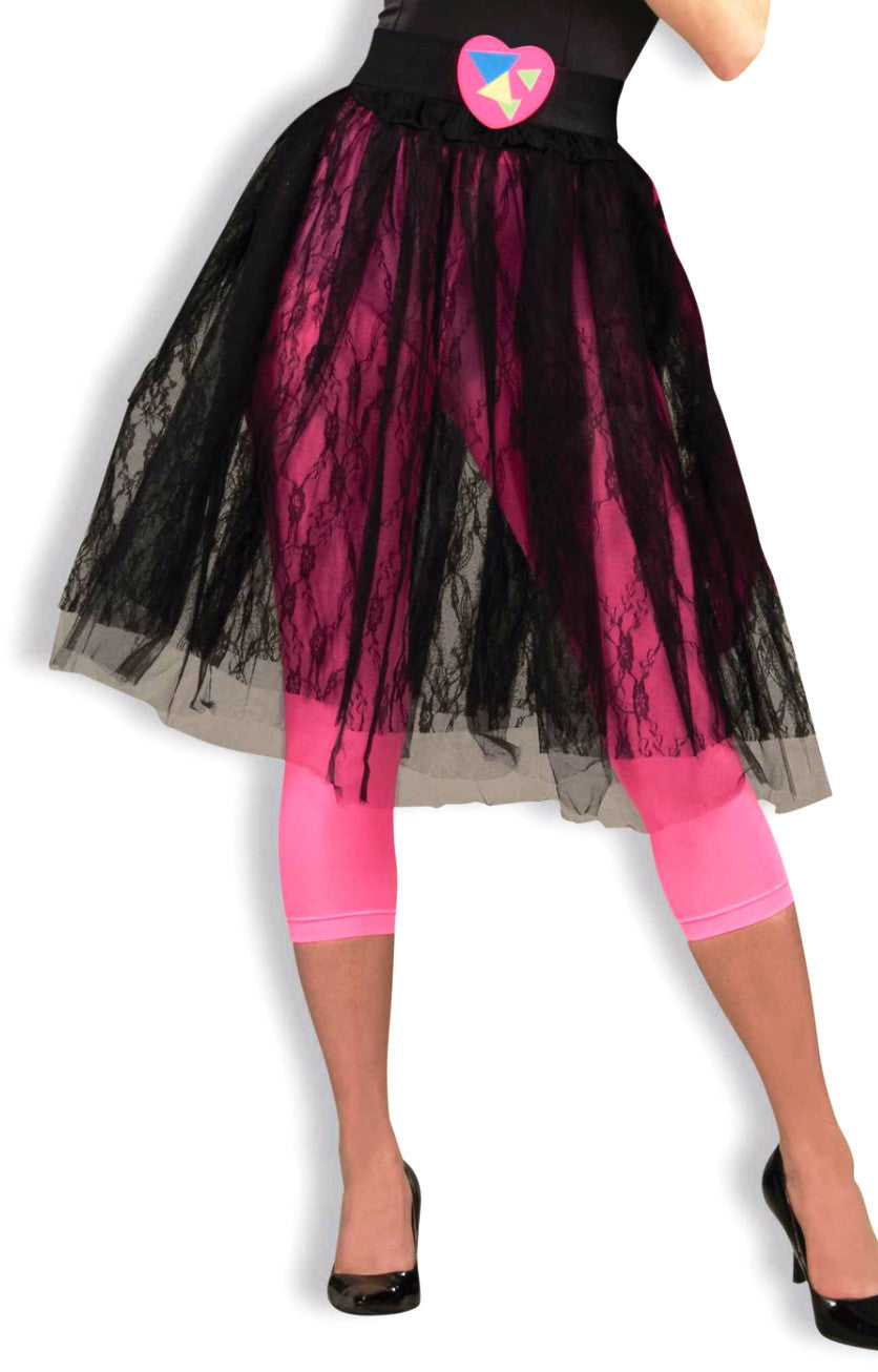 80's Pop Star Black Skirt