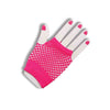 Fishnet Fingerless Gloves Short Pink