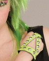 Studded Finger Guard Neon Green