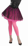 Footless Tights Neon Pink