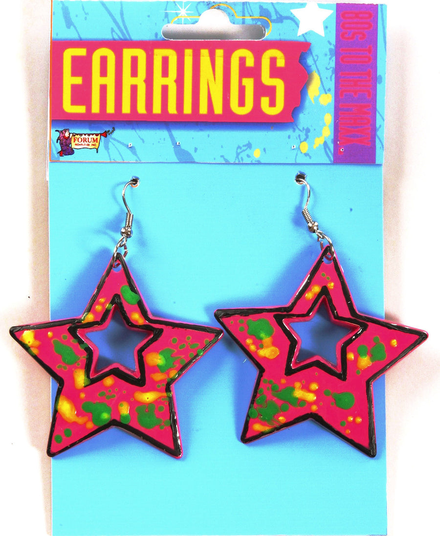 80's Star Earrings