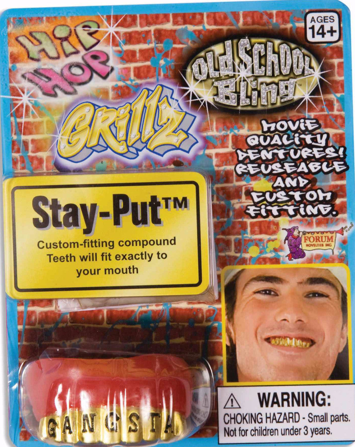 Grillz Teeth Gangsta Gold