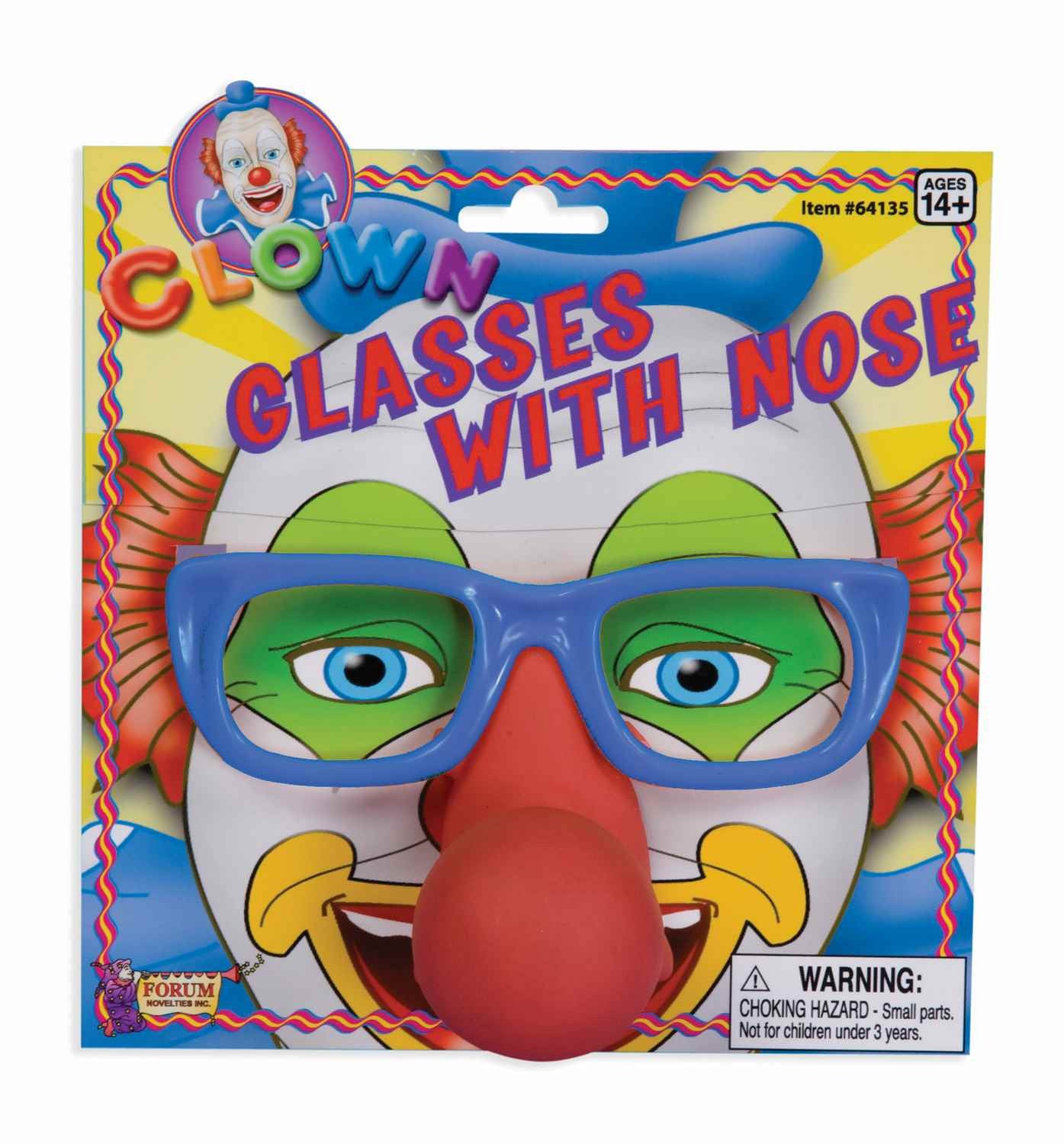 Clown Glasses with Nose