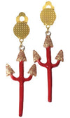 Sexy Devil Pitchfork Earrings