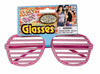 Rhinestone Slot Glasses Pink