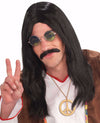 Hippie Dude Wig Black