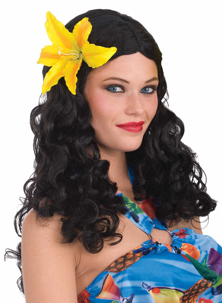 Hawaiian Wig Black
