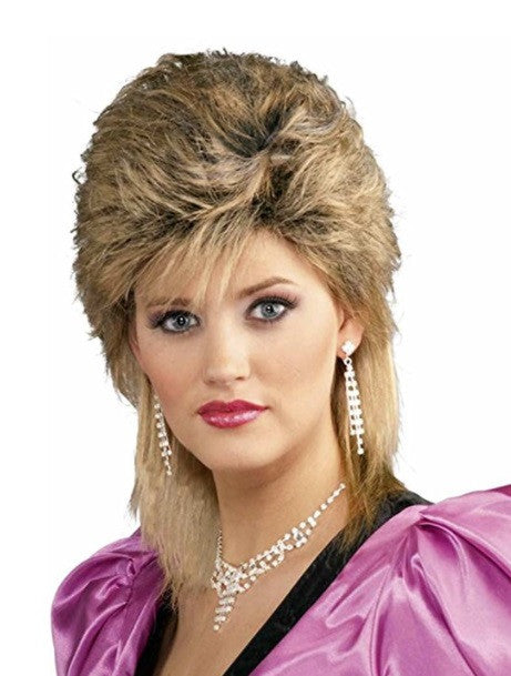 80's Salon Wig Mixed Blonde