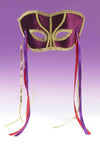 Carnival Purple Half Mask