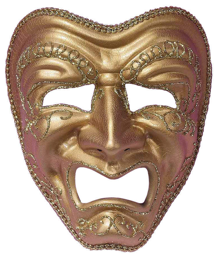 Tragedy Mask Gold