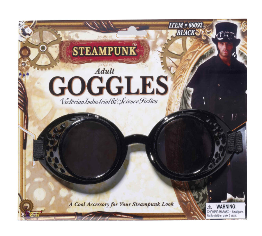 Steampunk Goggles Black