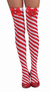 Candy Cane Thigh Highs