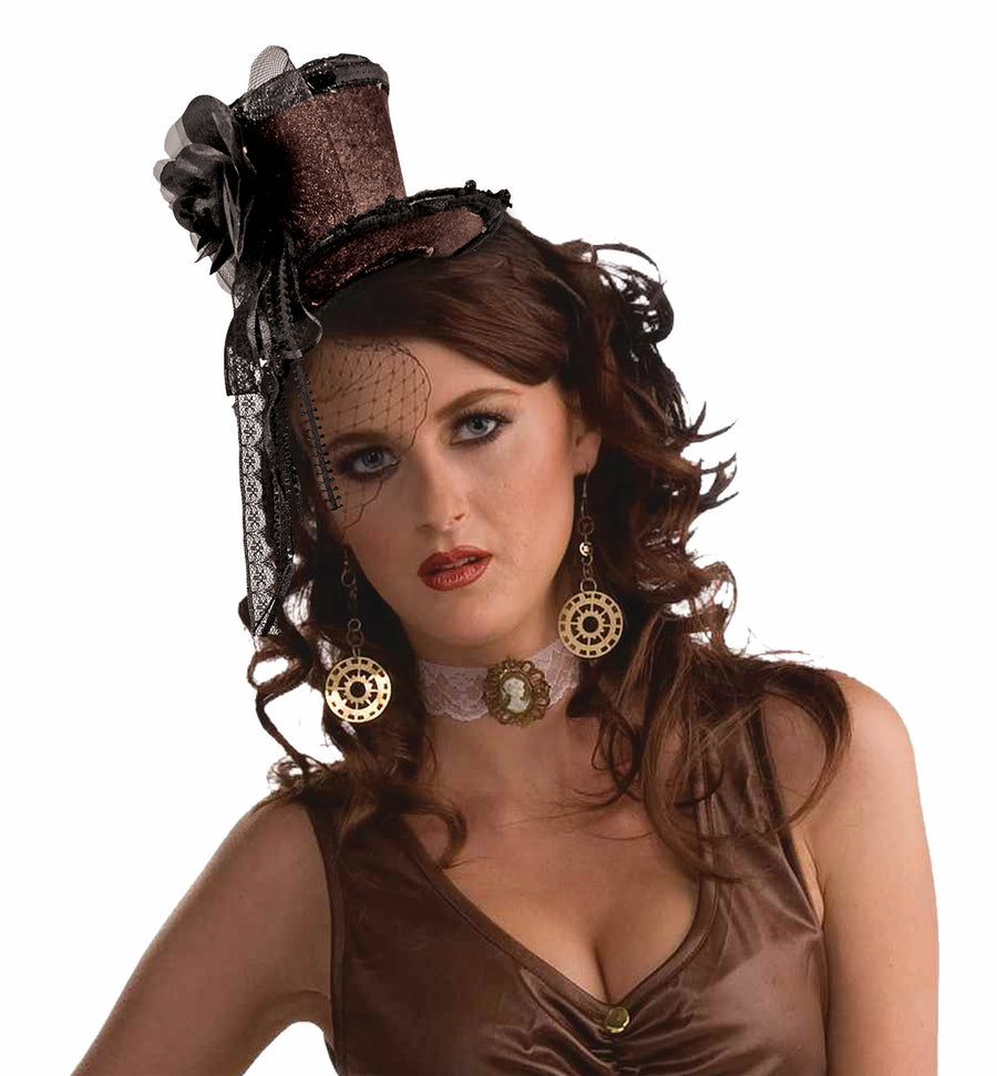 Steampunk Headband Hat Brown