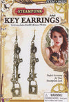 Steampunk Key Earrings