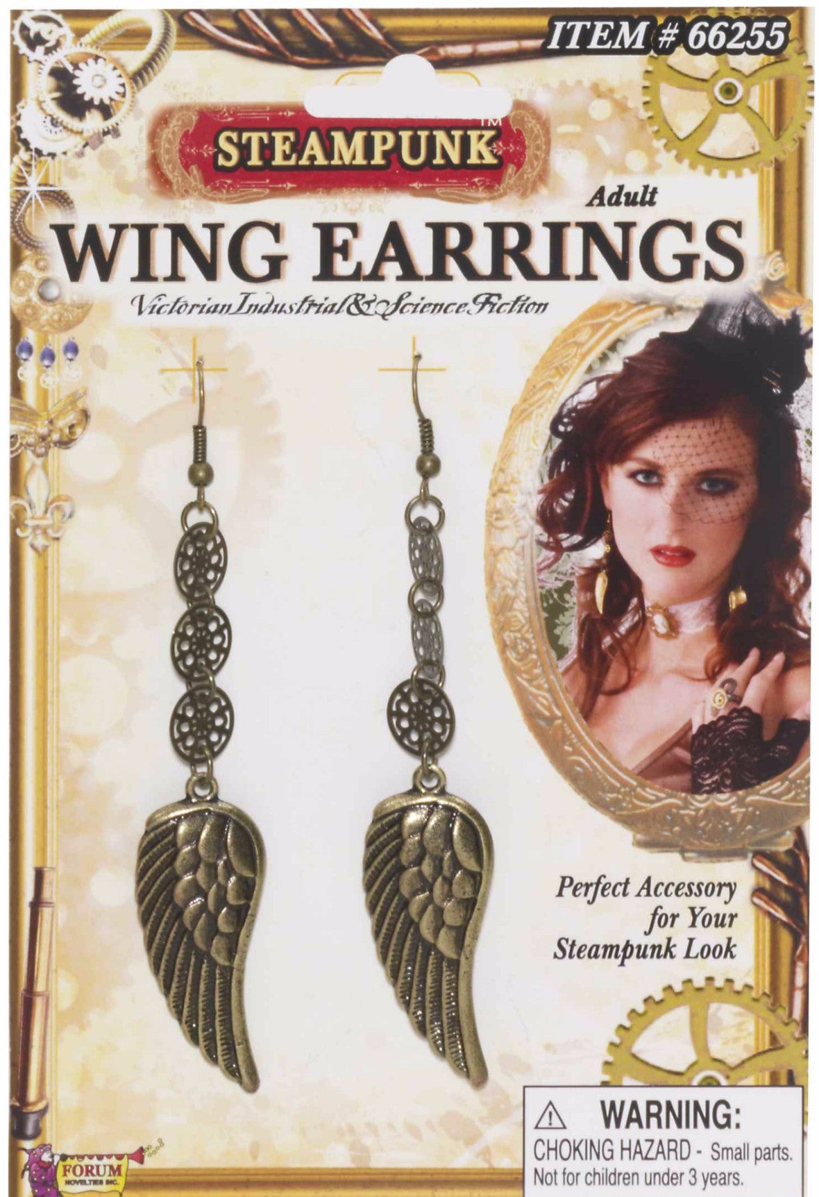 Steampunk Wing Earrings