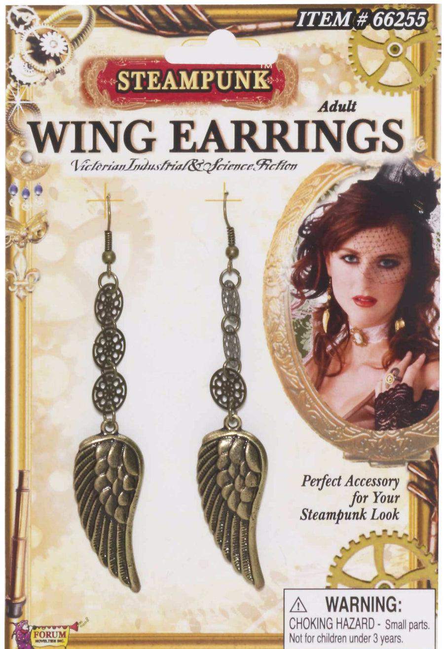 Steampunk Wing Earrings