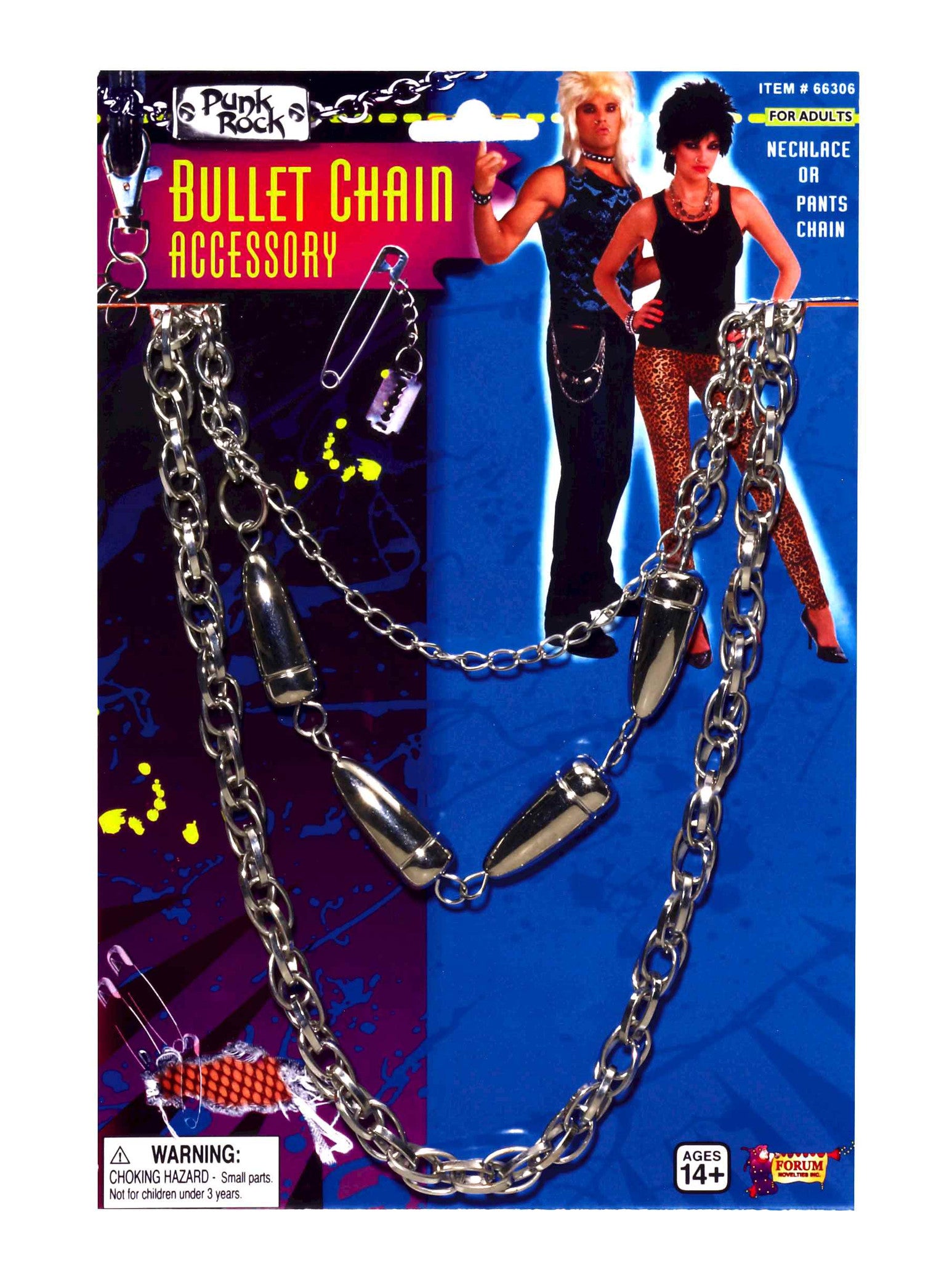 Punk Rock Bullet Chain Silver