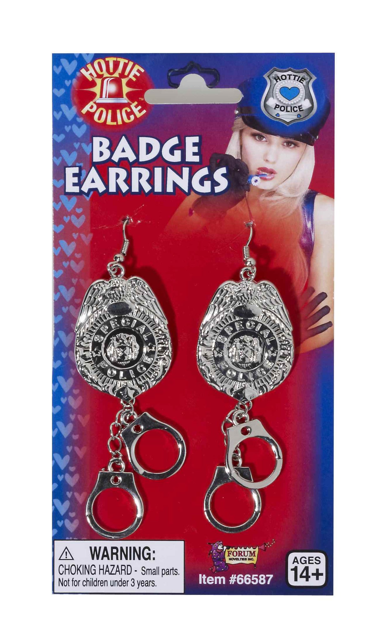 Police Officer Badge Earrings