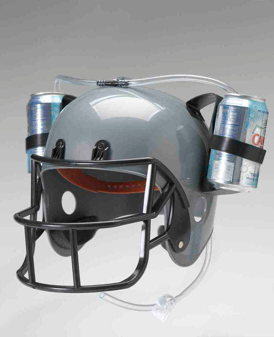 Football Drinking Helmet - Silver