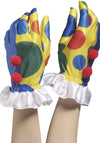 Clown Gloves with Pompoms
