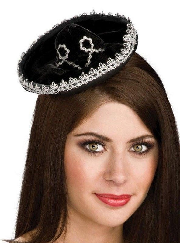 Black/Silver Mini Sombrero