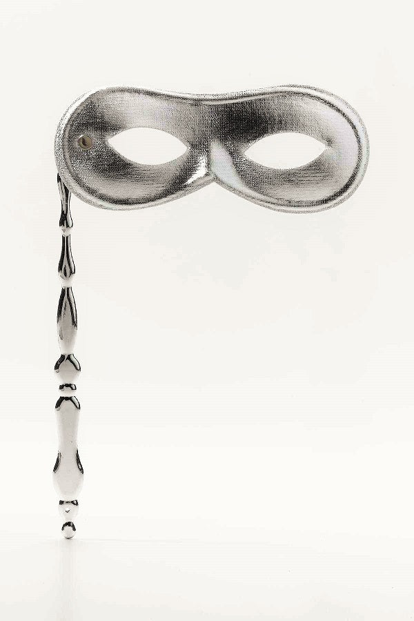 Mask on Stick Silver