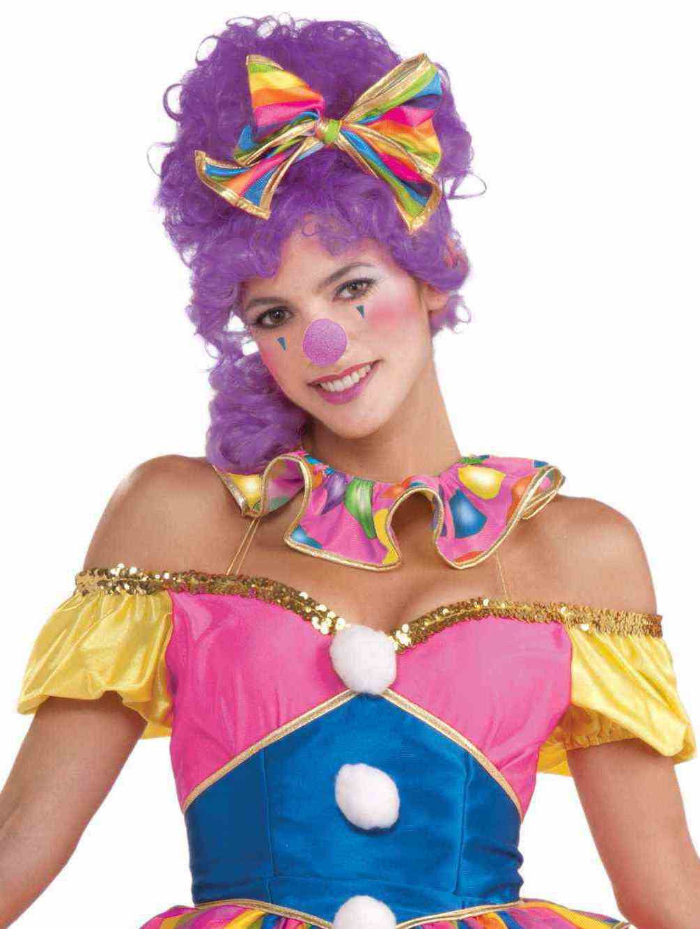 Foam Clown Nose Purple