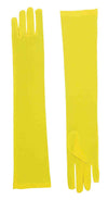 Long Nylon Gloves Yellow