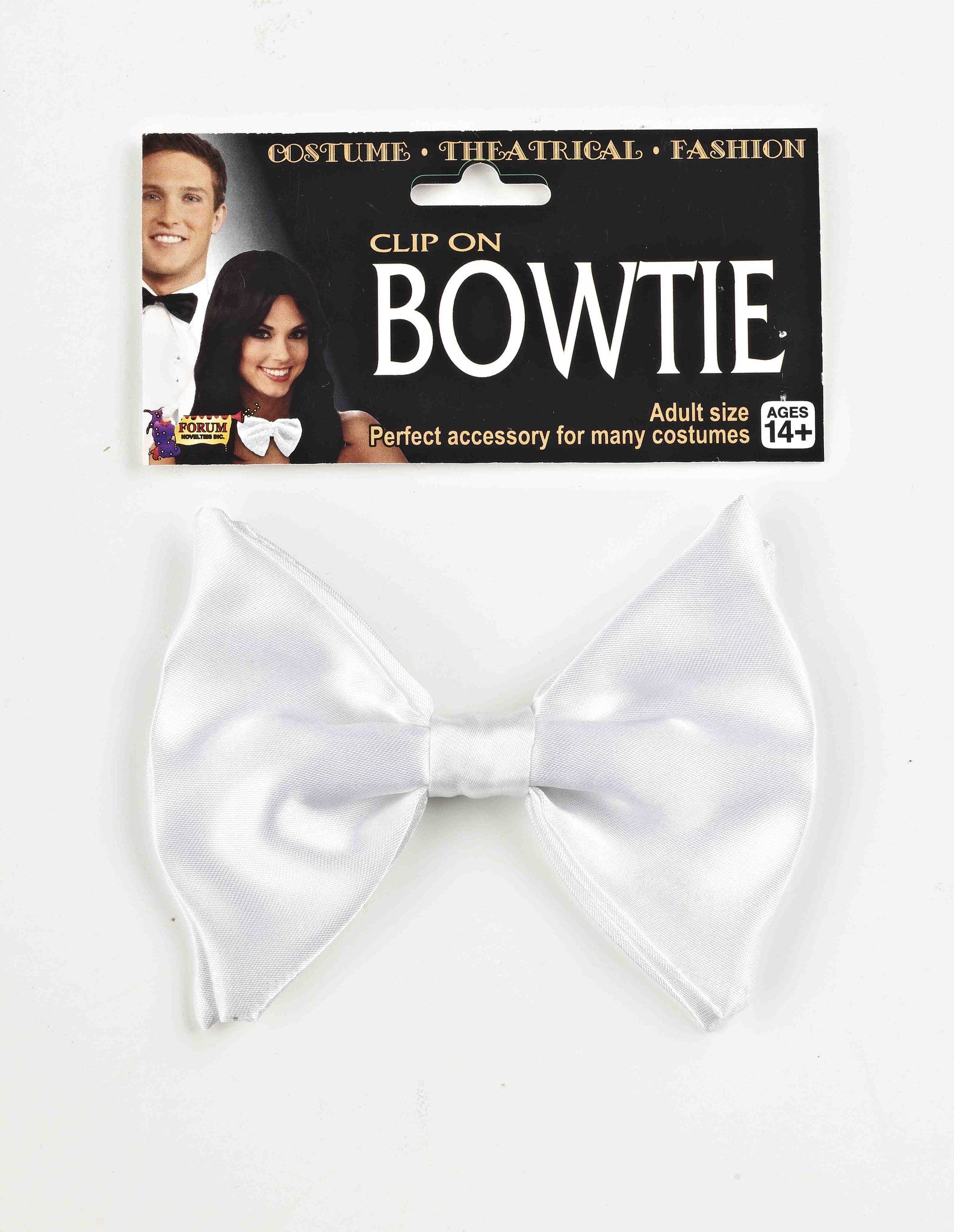 Clip On Bow Tie White
