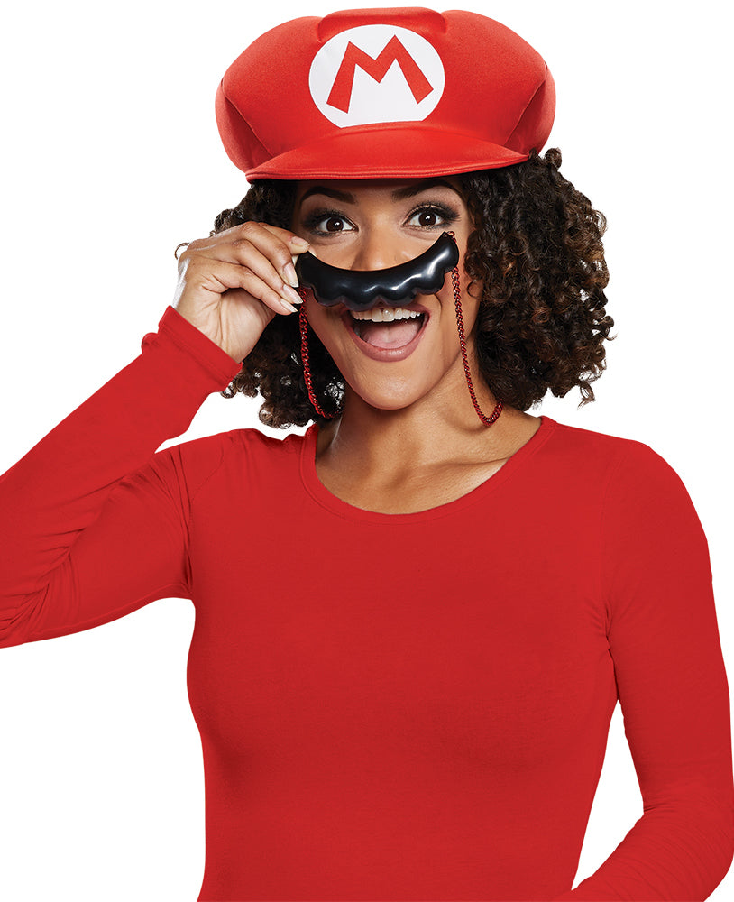 Mario Hat & Mustache Necklace
