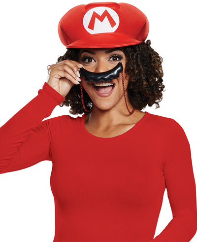 Mario Hat & Mustache Necklace