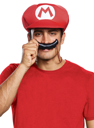 Mario Hat & Mustache Necklace