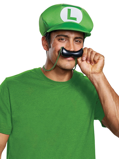 Luigi Hat & Mustache Necklace