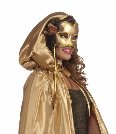 Fancy Masquerade Cape Gold