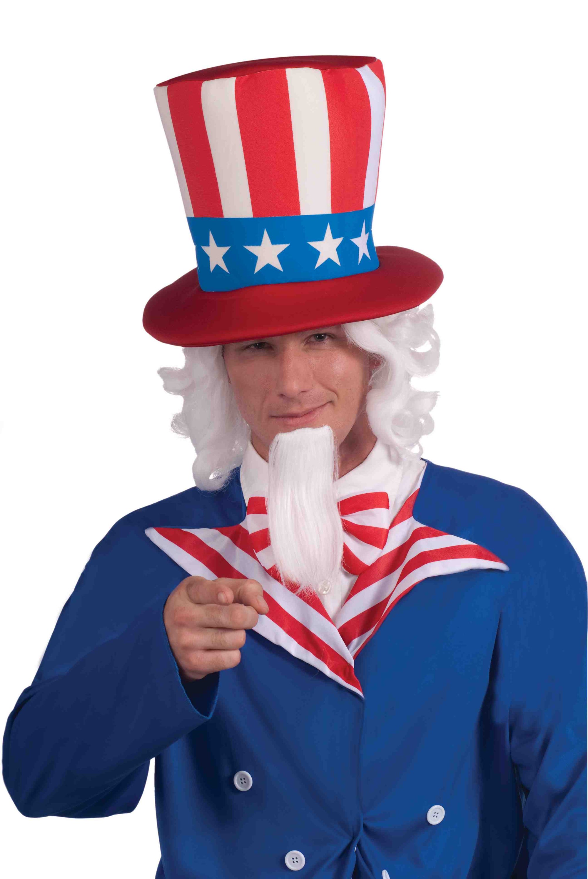 Uncle Sam Wig And Beard Set