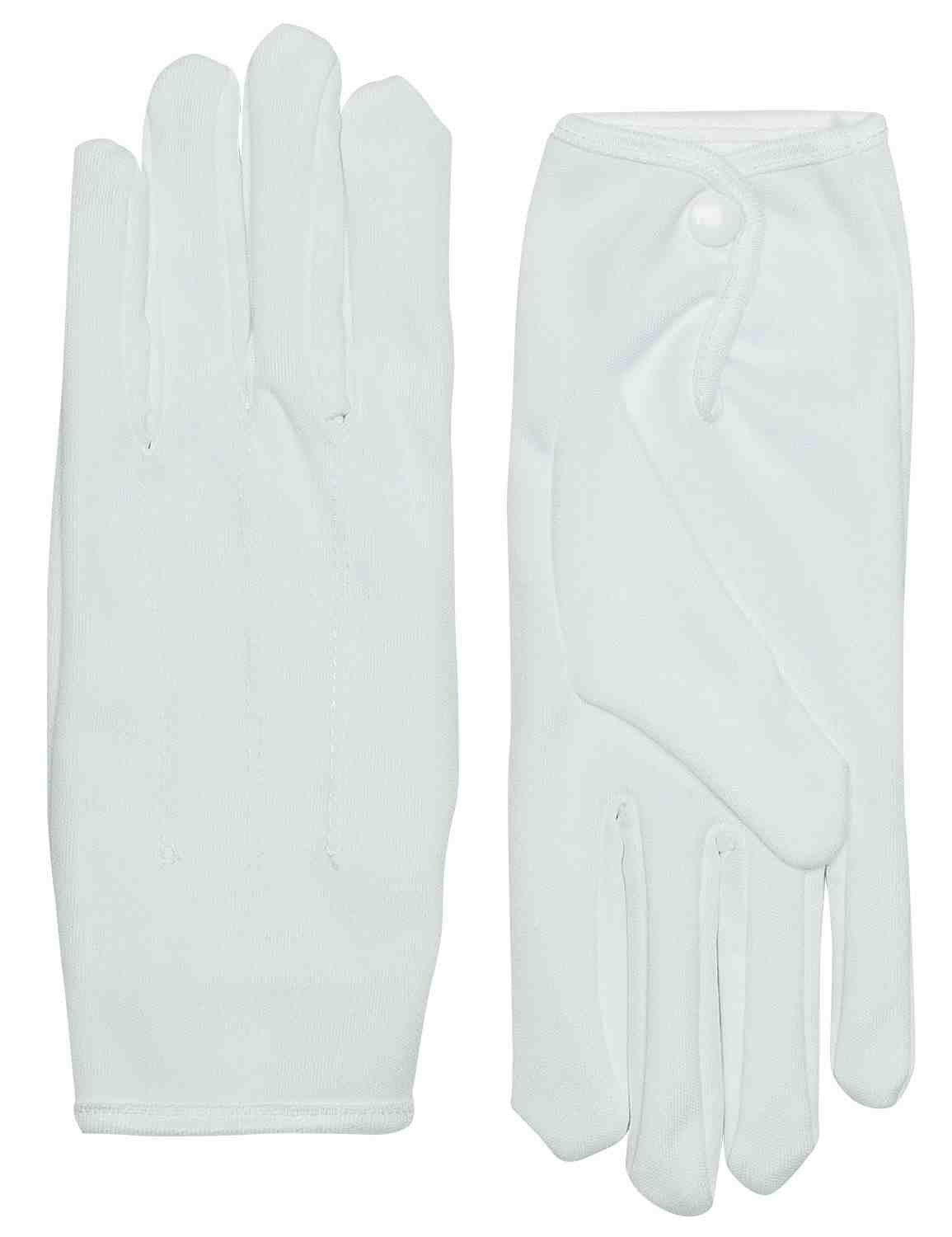 Parade Gloves Short with Snap White