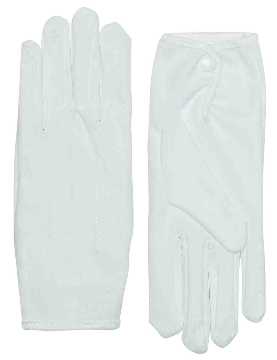 Parade Gloves Short with Snap White