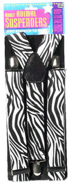 80's Zebra Suspenders