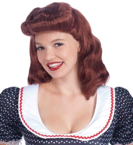 40's Lady Wig Auburn