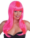 Long Wig Neon Pink