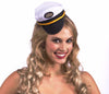 Lady in the Navy Mini Captain Hat