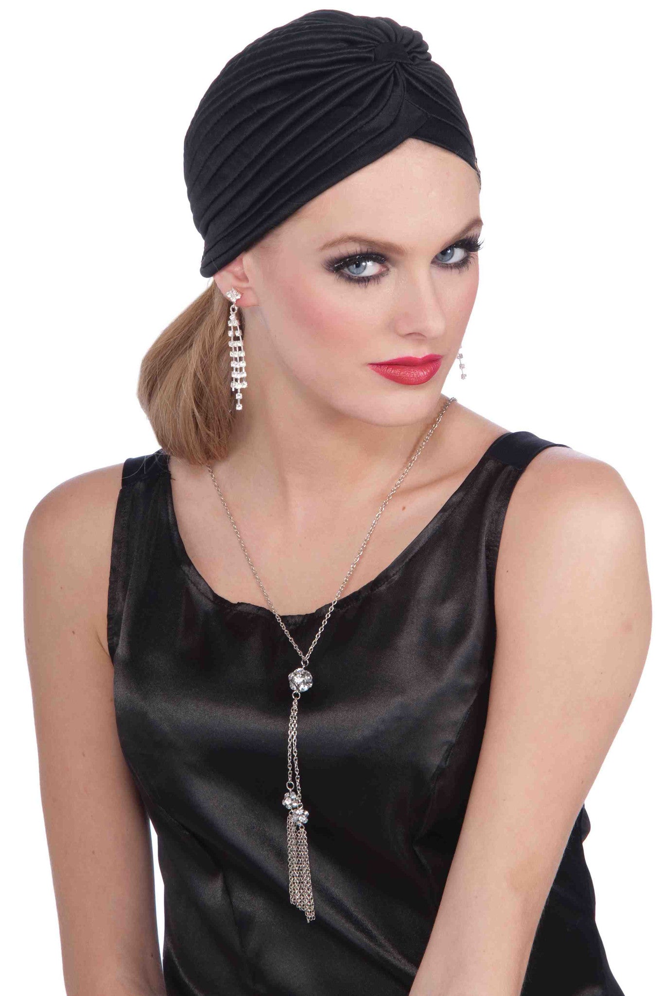 Vintage Hollywood Turban Black